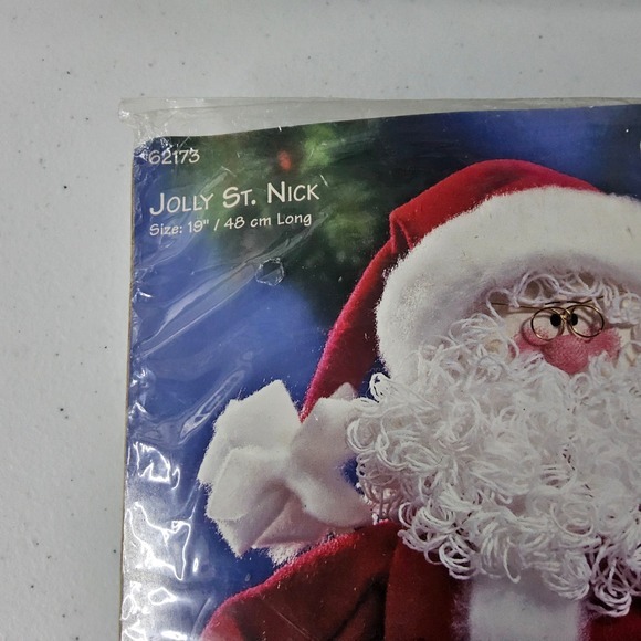 Dimensions Jolly St. Nick Bean Buddies Craft Kit Christmas Santa 18 Inch - Picture 8 of 9